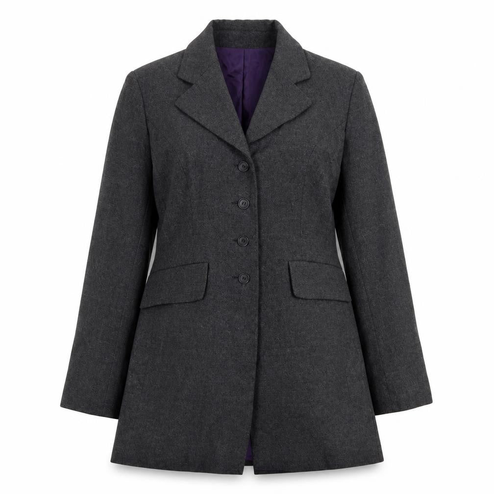 Matin blanc Womens Grey Pea Coat Coat Size 12 Button