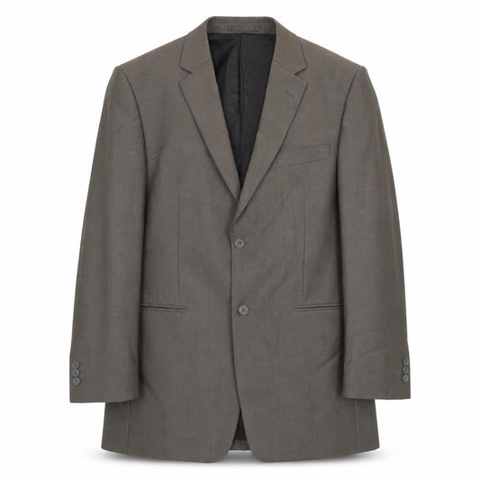 Karl Jackson Mens Grey Polyester Jacket Suit Jacket Size 40 Regular