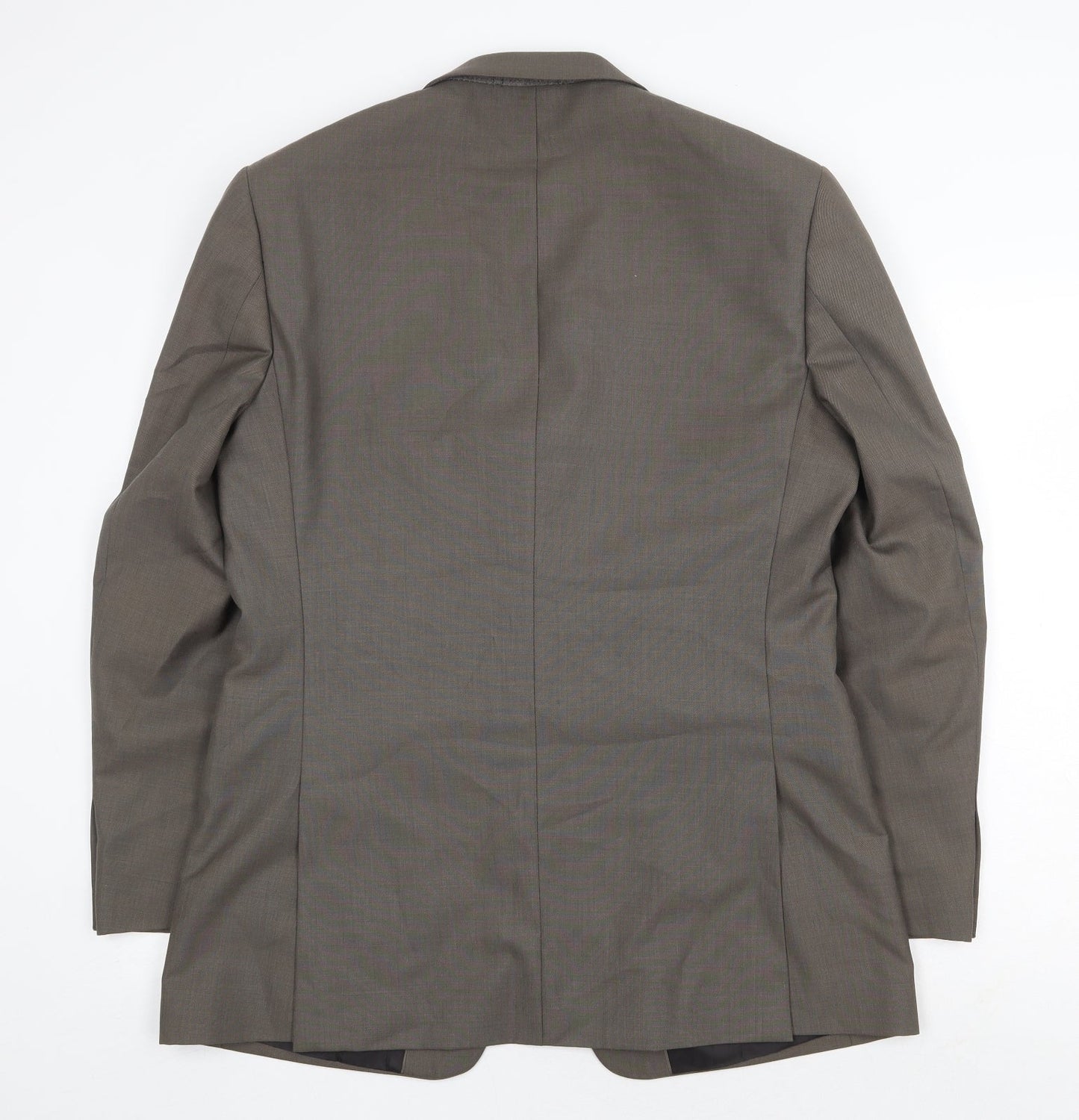 Karl Jackson Mens Grey Polyester Jacket Suit Jacket Size 40 Regular