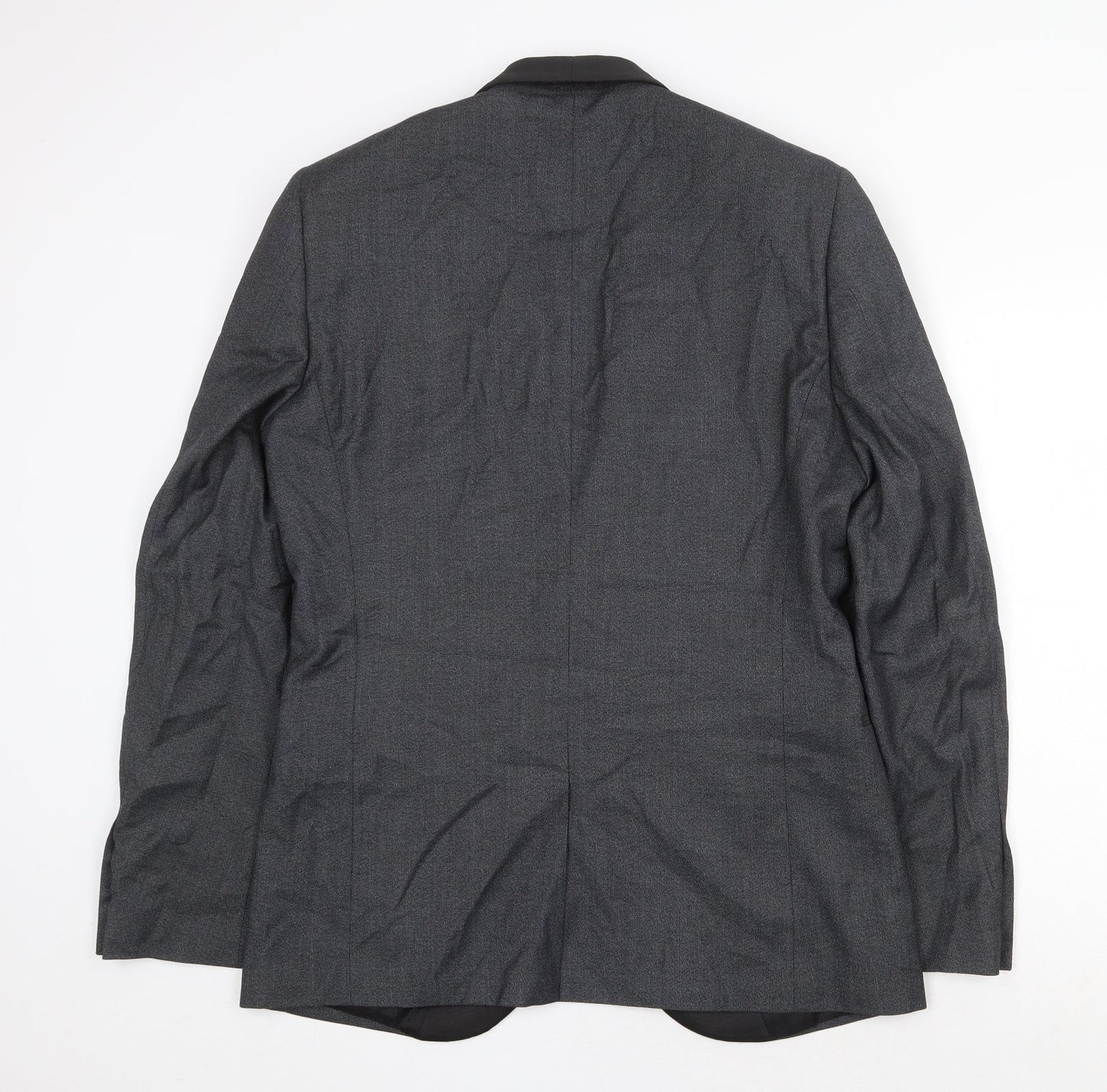 NEXT Mens Grey Polyester Jacket Suit Jacket Size 40 Regular
