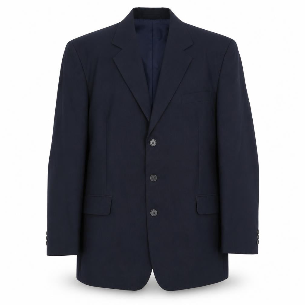 Premier Man Mens Blue Polyester Jacket Suit Jacket Size 44 Regular