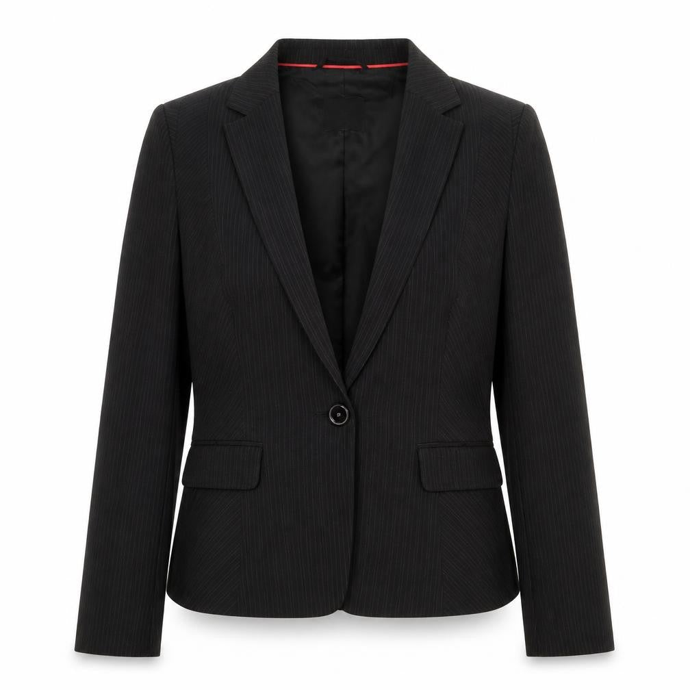 Oasis Womens Black Polyester Jacket Blazer Size 14 Button
