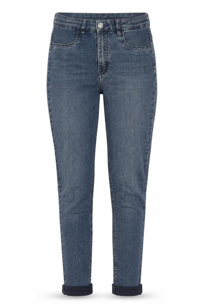 H&M Womens Blue Cotton Skinny Jeans Size 8 Regular Zip