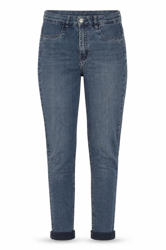 H&M Womens Blue Cotton Skinny Jeans Size 8 Regular Zip