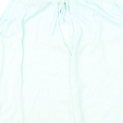 Atmosphere Womens Blue Polyester Basic Tank Size 14 Boat Neck
