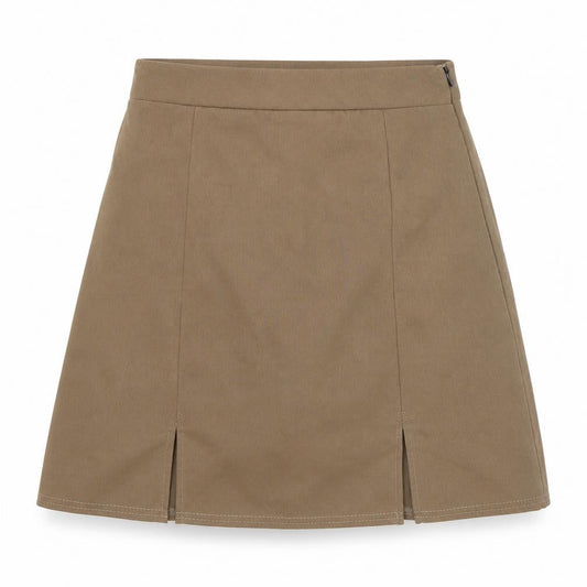I SAW IT FIRST Womens Brown Polyester A-Line Skirt Size 8 Zip