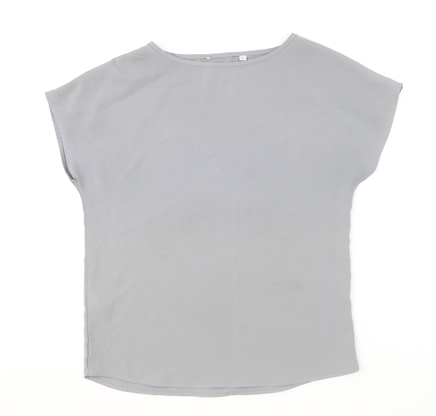 Preworn Womens Green Polyester Basic T-Shirt Size 8 Round Neck