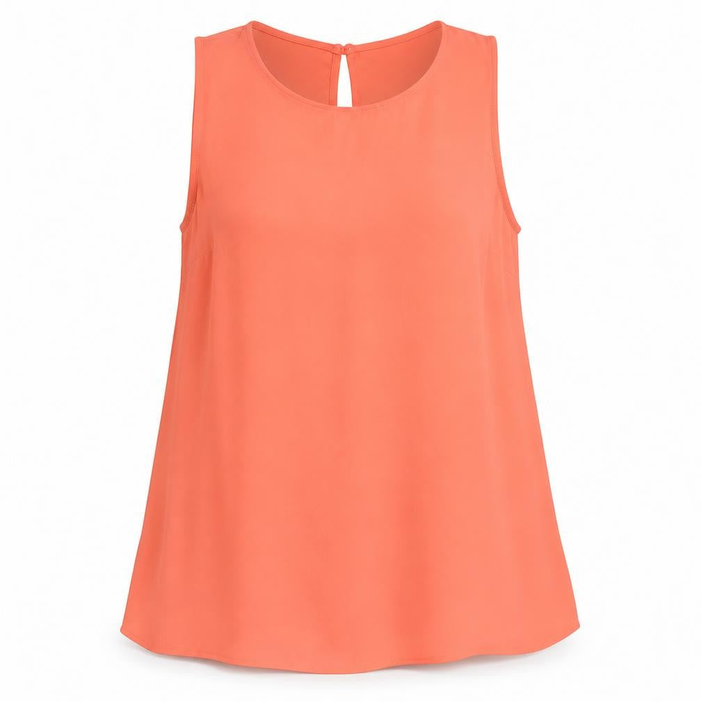 Primark Womens Pink Polyester Tunic Tank Size 14 Boat Neck