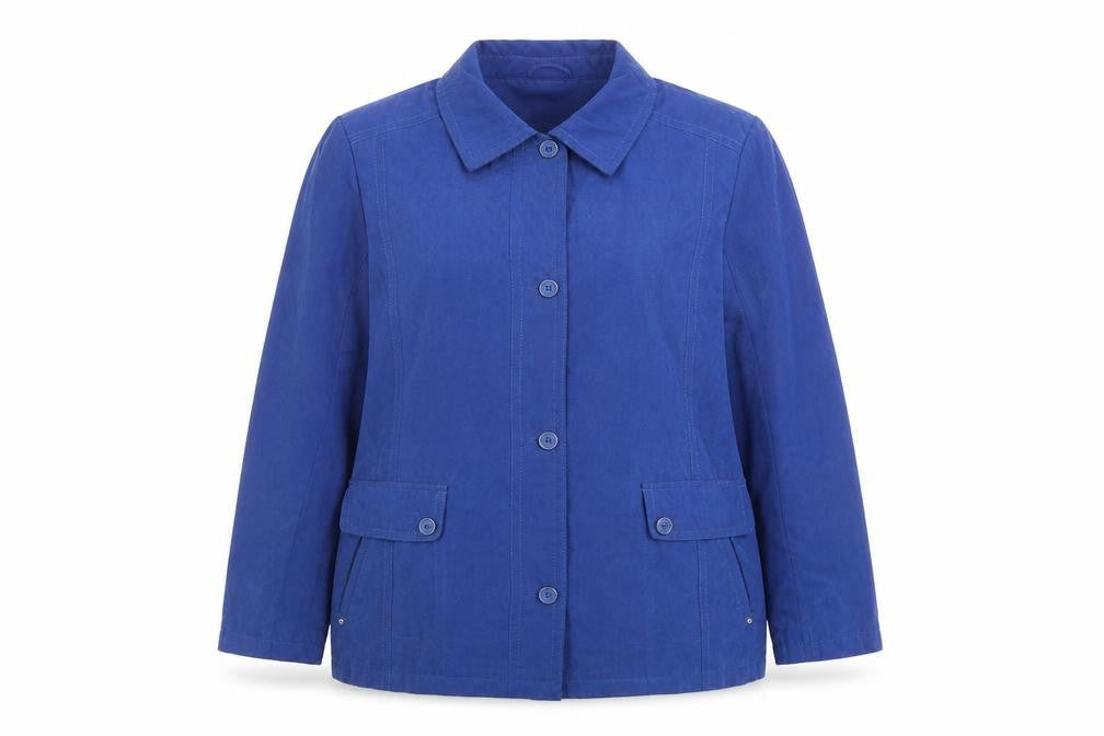 EWM Womens Blue Jacket Size 16 Button