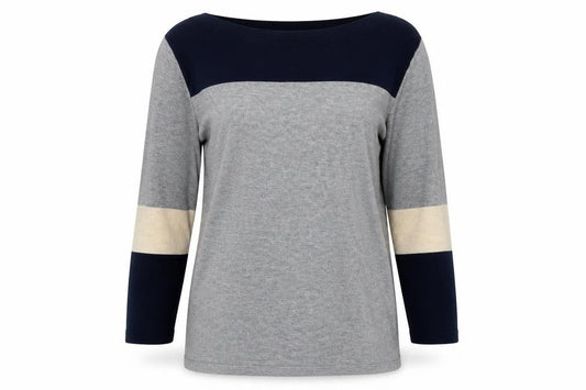Next Womens Multicoloured Boat Neck Cotton Pullover Jumper Size 10 Pullover - Colour Block