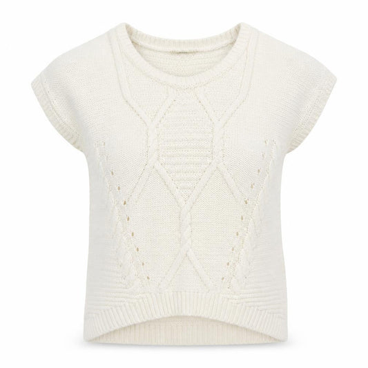 Oasis Womens White Boat Neck Acrylic Pullover Jumper Size M