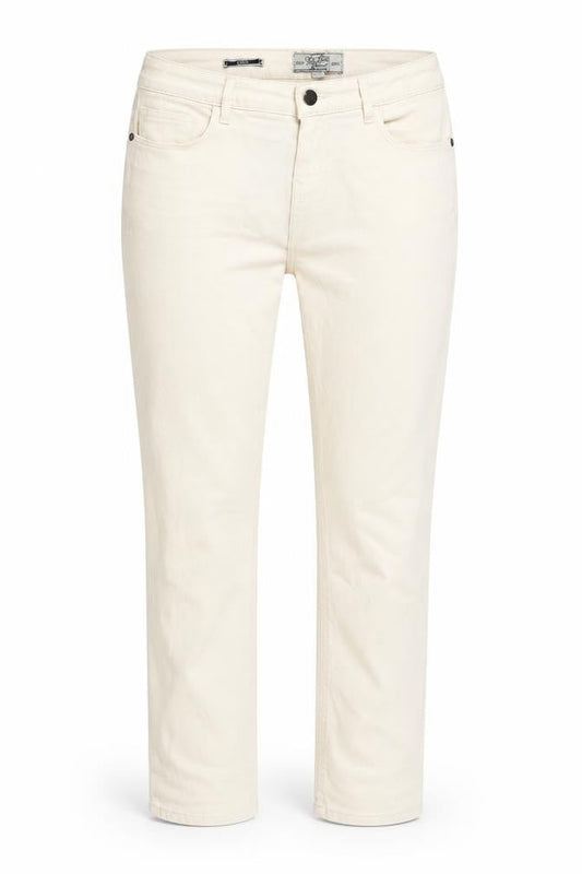 FatFace Womens Beige Cotton Straight Jeans Size 10 L23 in Regular Button