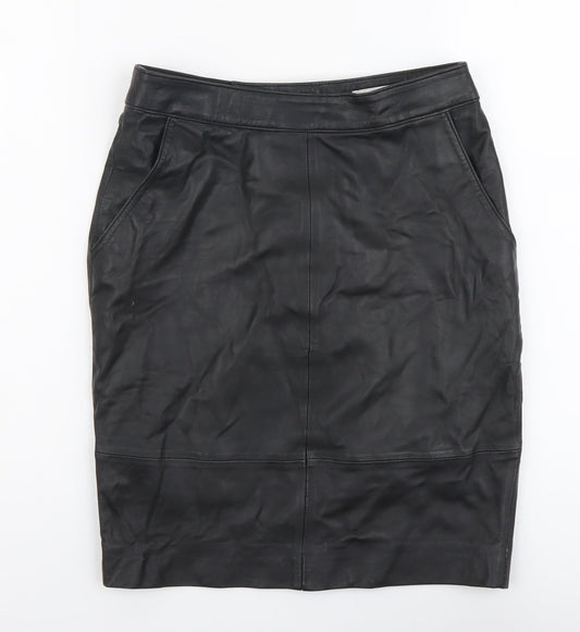 Gestuz Womens Black Polyester Straight & Pencil Skirt Size 6 Zip
