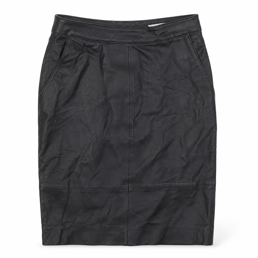 Gestuz Womens Black Polyester Straight & Pencil Skirt Size 6 Zip