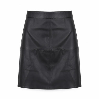 Pieces Womens Black Polyester A-Line Skirt Size XS Button