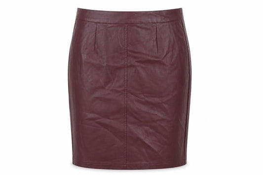 Noisy May Womens Red Polyester Straight & Pencil Skirt Size 26 in Zip