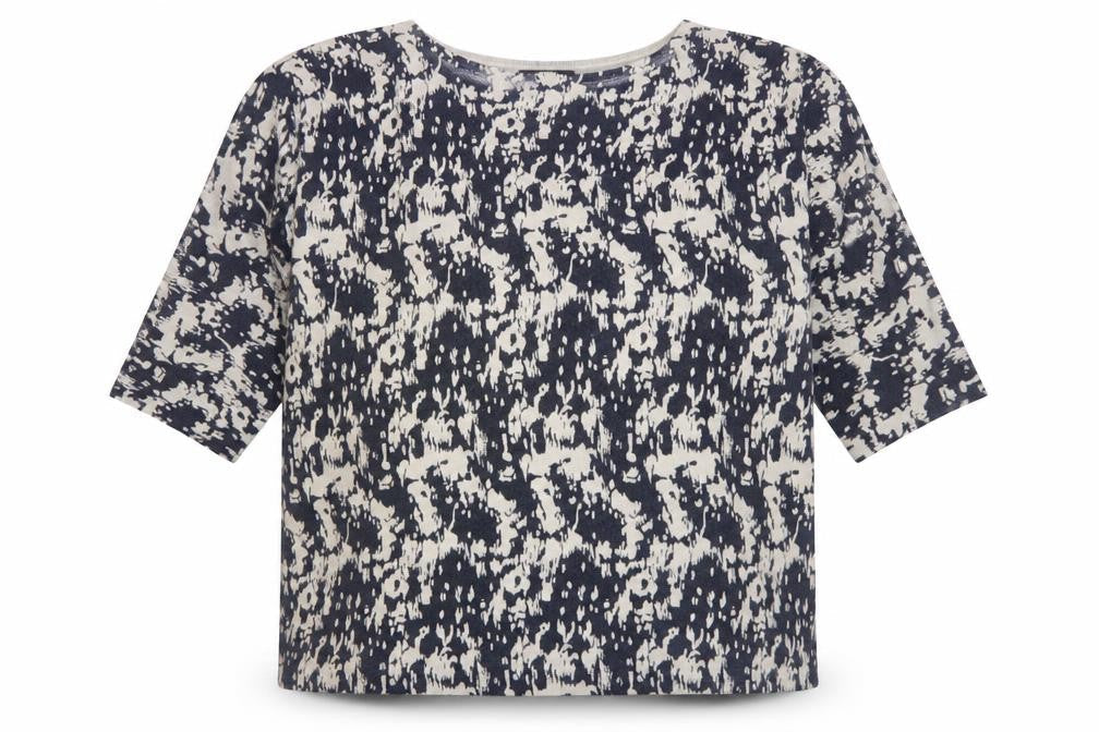 Marks & Spencer Womens Black Boat Neck Geometric Acrylic Pullover Jumper Size 20