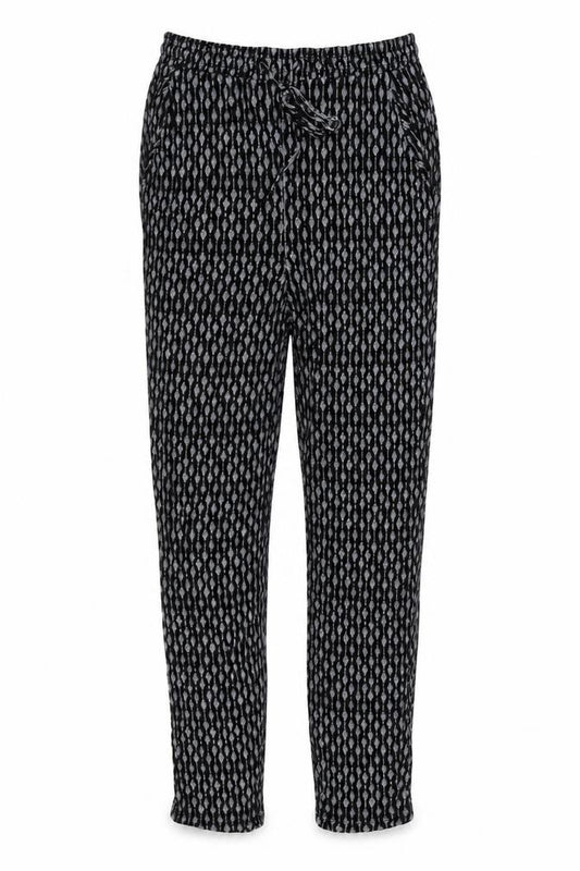 H&M Womens Black Geometric Viscose Jogger Leggings Size S