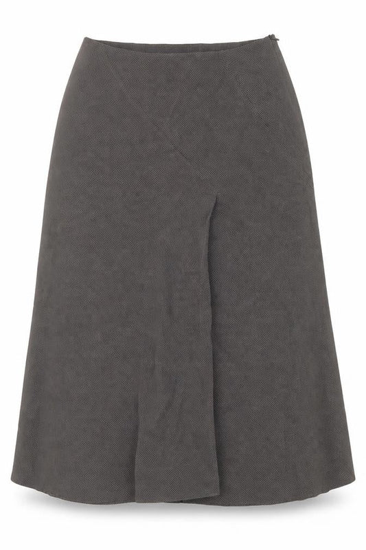 Minuet Womens Brown Acetate Swing Skirt Size 12 Zip