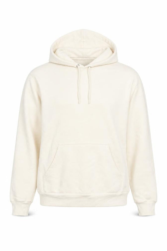 Monki Womens Beige Cotton Pullover Hoodie Size 2XS Pullover