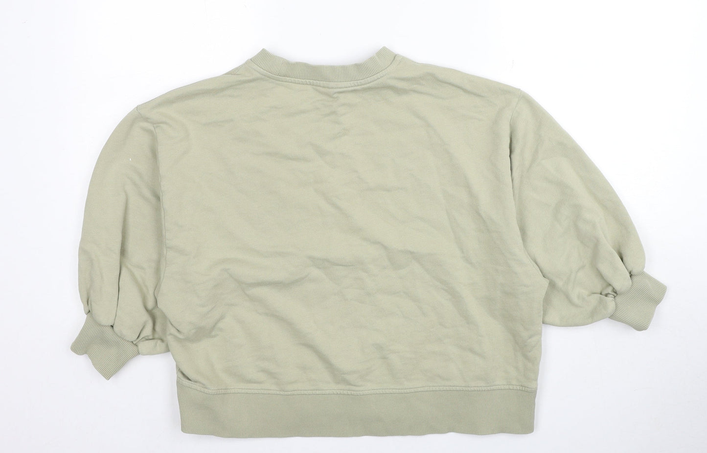 ASOS Womens Green Cotton Pullover Sweatshirt Size 10 Pullover