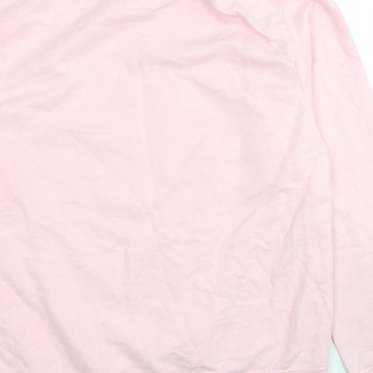 Awdis Womens Pink Cotton Pullover Sweatshirt Size S Pullover - Christmas