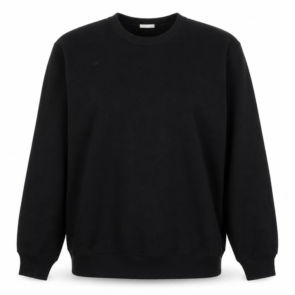 GU Womens Black Cotton Pullover Sweatshirt Size L Pullover