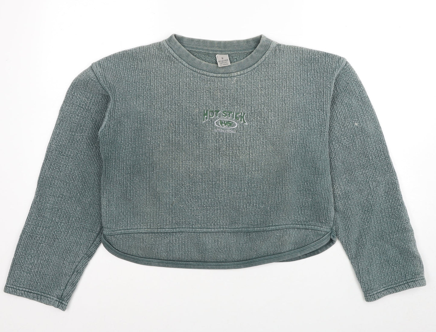 Hot Stick Womens Blue Cotton Pullover Sweatshirt One Size Pullover