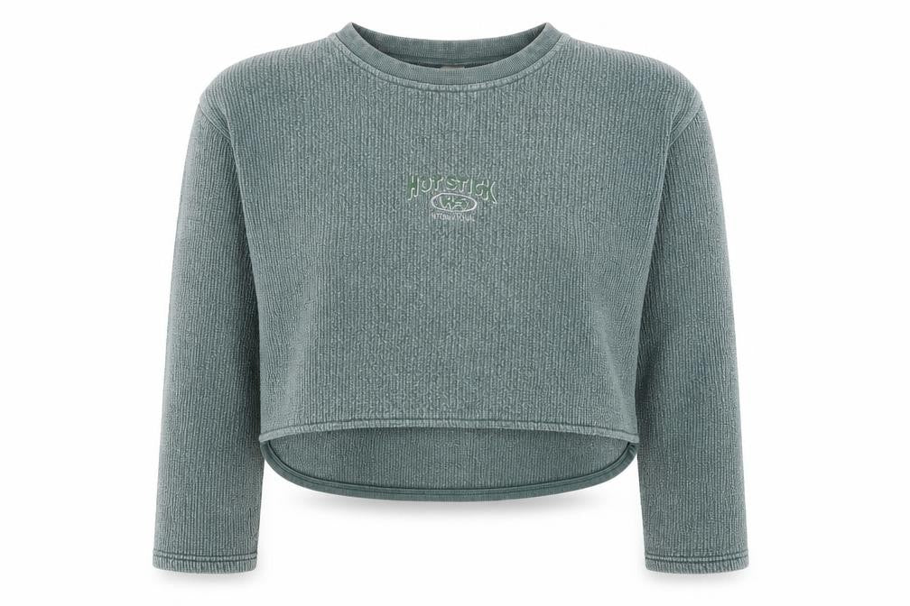 Hot Stick Womens Blue Cotton Pullover Sweatshirt One Size Pullover
