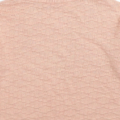 Next Womens Pink High Neck Acrylic Pullover Jumper Size S