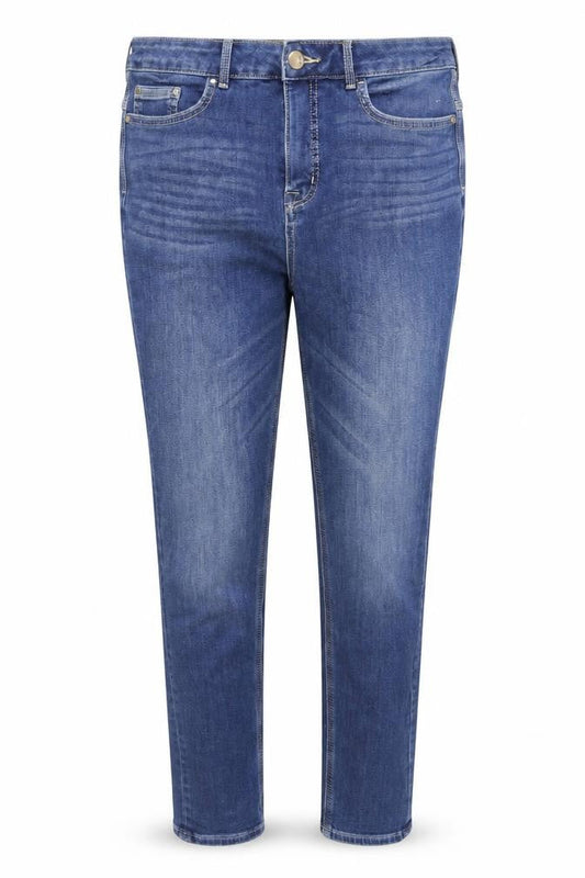 Marks & Spencer Womens Blue Cotton Skinny Jeans Size 31 in Regular Zip