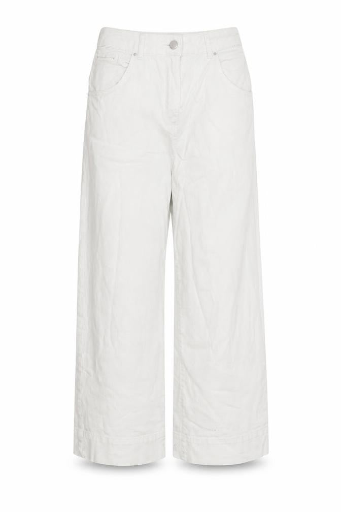 Hoxton Womens White Cotton Straight Jeans Size 28 in Regular Zip