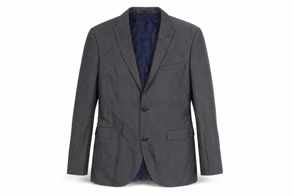 NEXT Mens Grey Polyester Jacket Suit Jacket Size 40 Regular