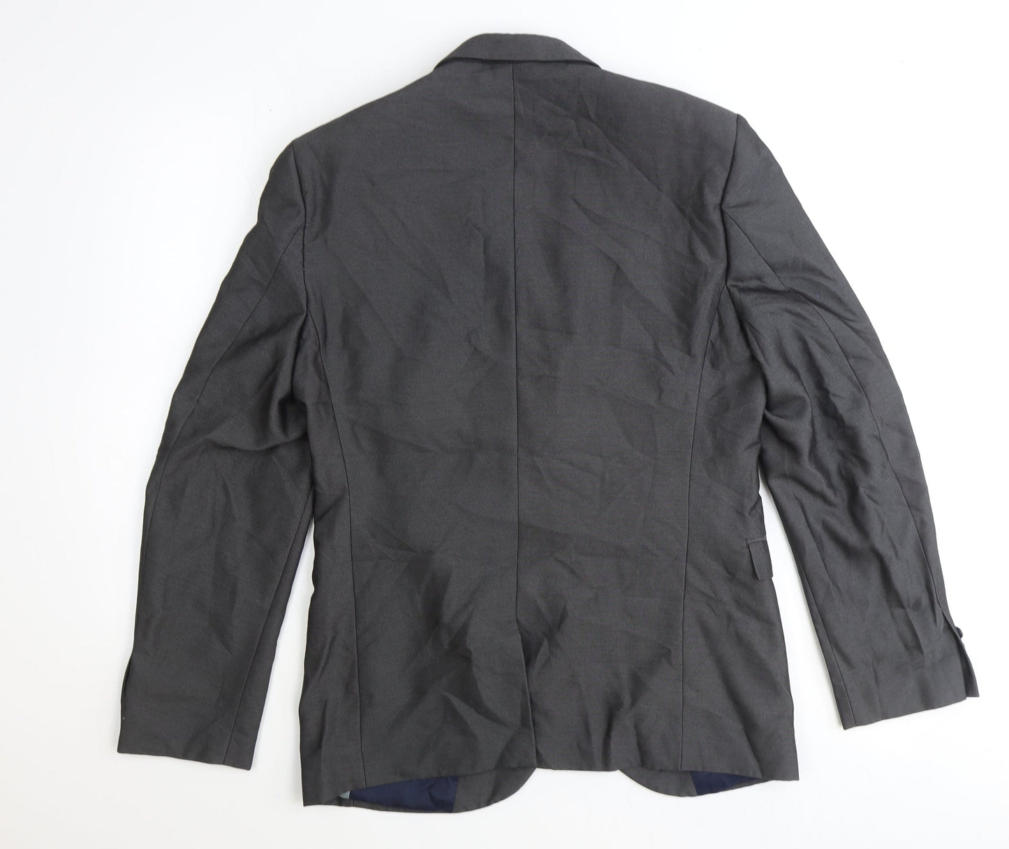 NEXT Mens Grey Polyester Jacket Suit Jacket Size 40 Regular