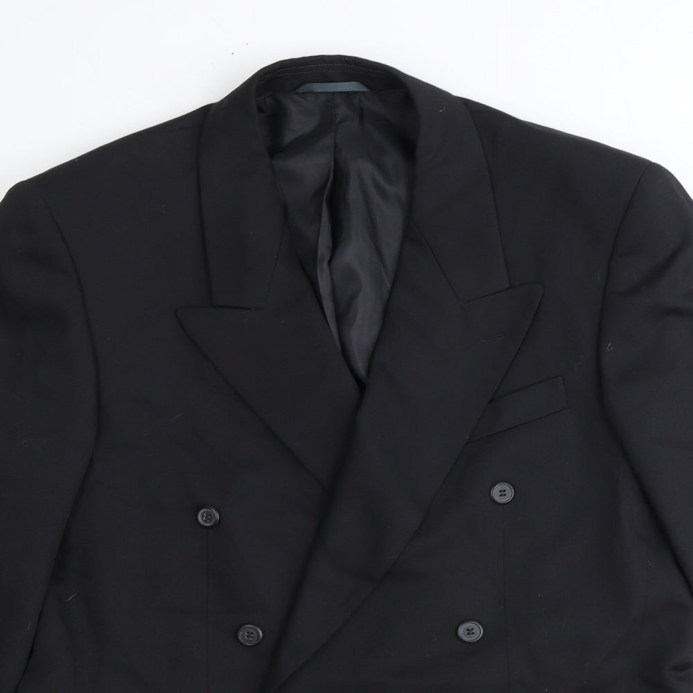 Burton Mens Black Polyester Jacket Suit Jacket Size 40 Regular