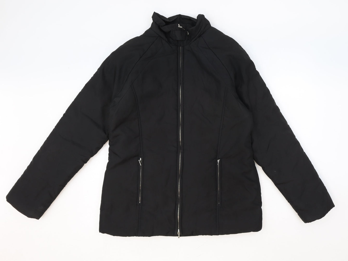 Style Womens Black Jacket Size 12 Zip