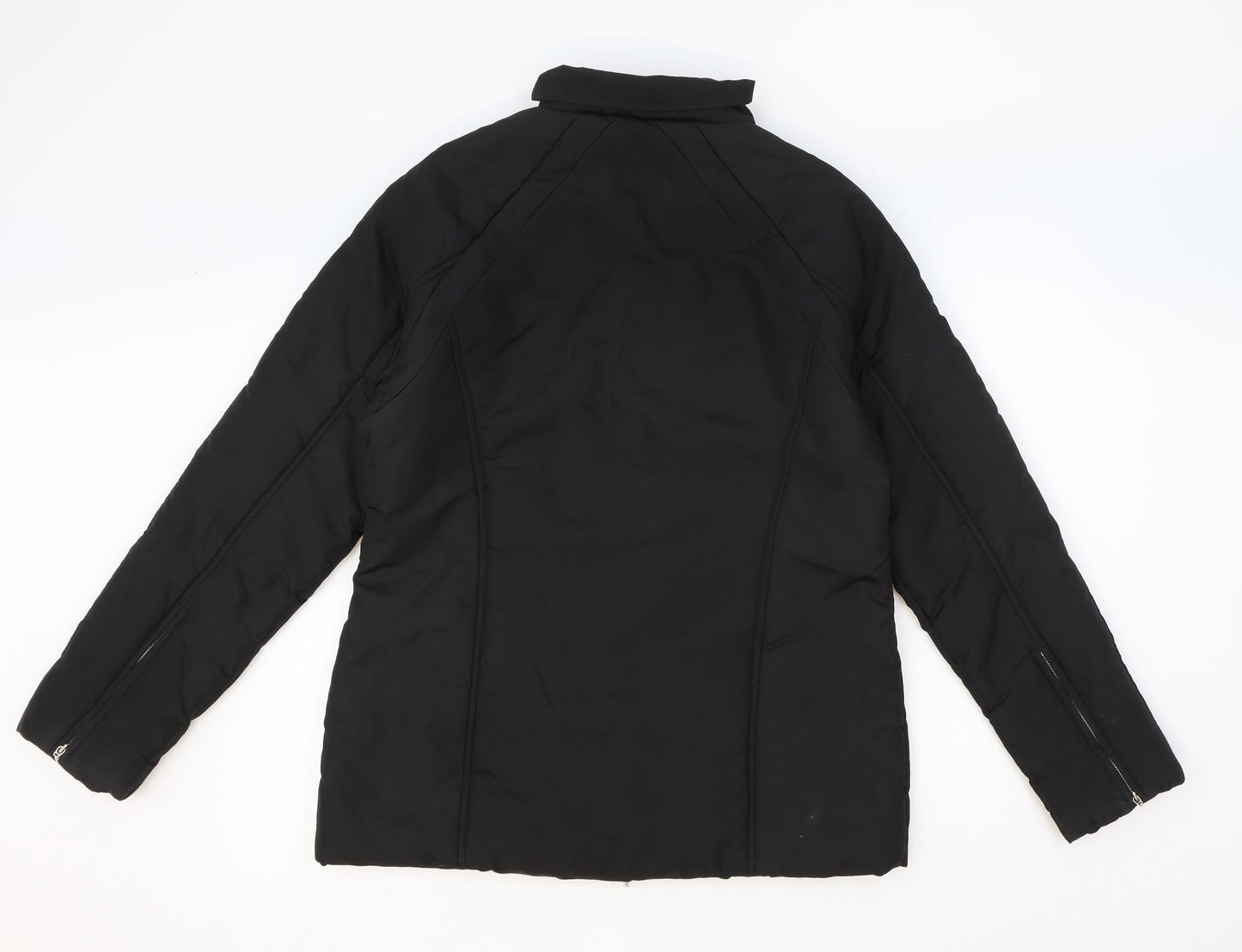 Style Womens Black Jacket Size 12 Zip