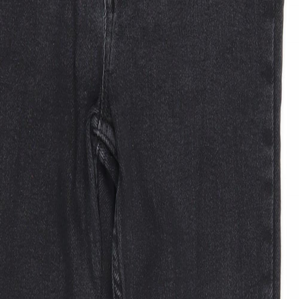 New Look Womens Black Cotton Skinny Jeans Size 10 Extra-Slim Zip