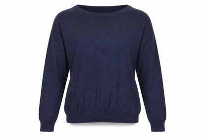 Atmosphere Womens Blue Boat Neck Viscose Pullover Jumper Size 8