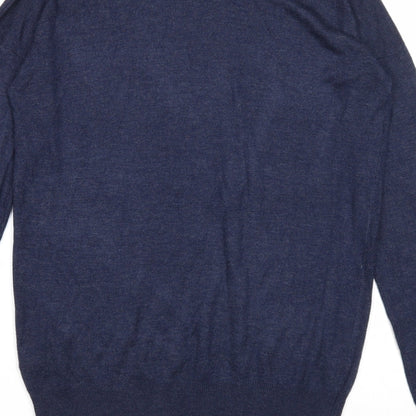 Atmosphere Womens Blue Boat Neck Viscose Pullover Jumper Size 8