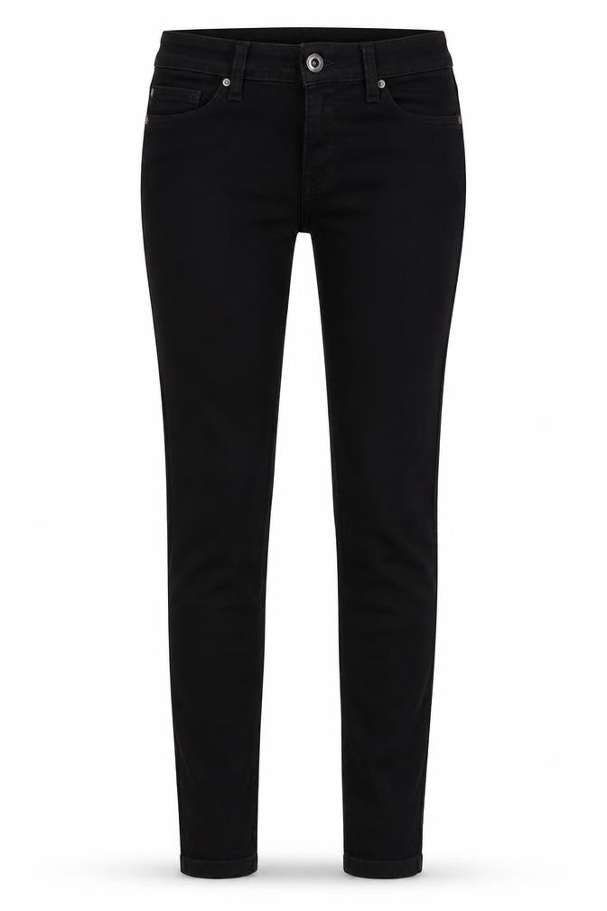 Denim & Co. Womens Black Cotton Skinny Jeans Size 10 Regular Zip