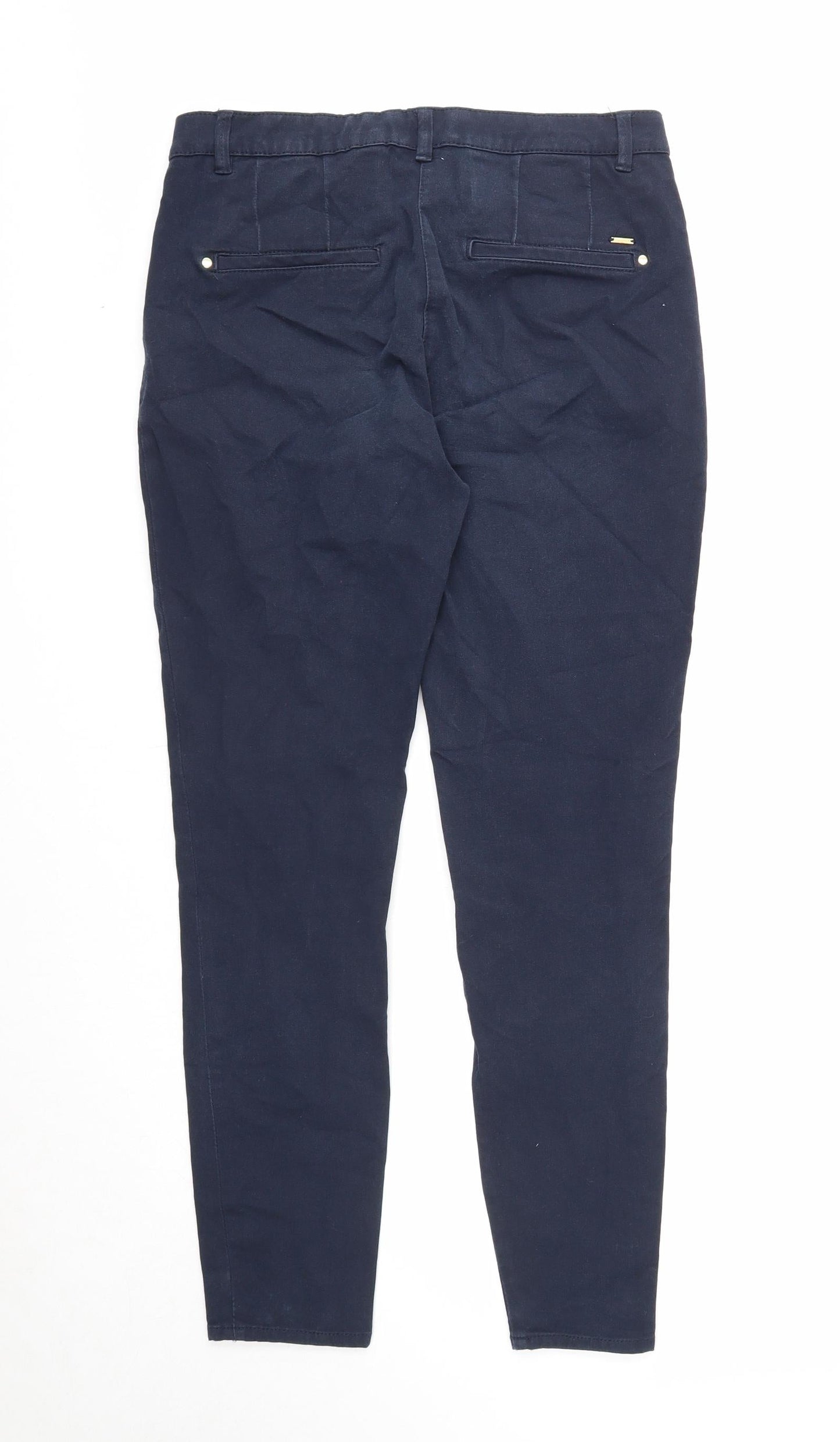 Holly & Whyte Womens Blue Cotton Skinny Jeans Size 14 Regular Zip