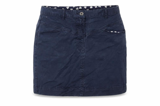 Brooks Brothers Womens Blue Cotton Mini Skirt Size 8 Zip