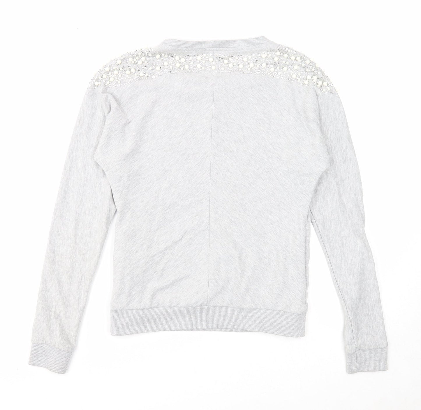 Emma & Ashley Womens Grey Cotton Pullover Sweatshirt Size S Pullover