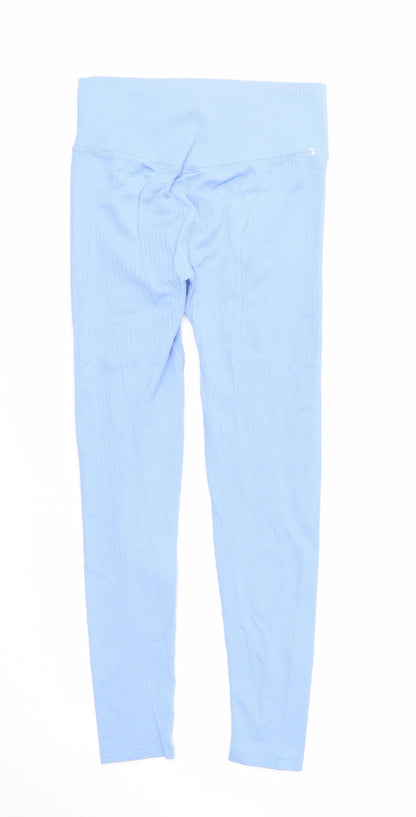 Mango Womens Blue Polyester Compression Leggings Size S Regular Pullover