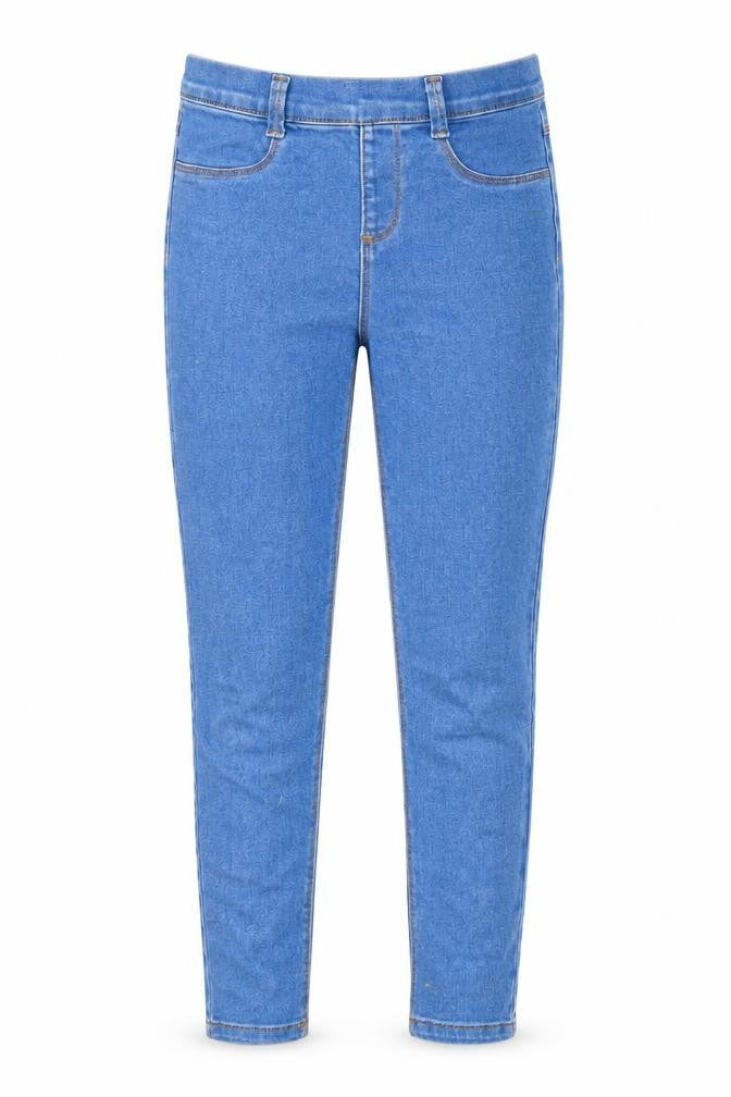 Denim & Co. Girls Blue Cotton Jegging Jeans Size 10-11 Years Regular
