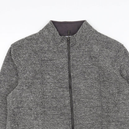 Marks & Spencer Womens Grey Jacket Size 12 Zip