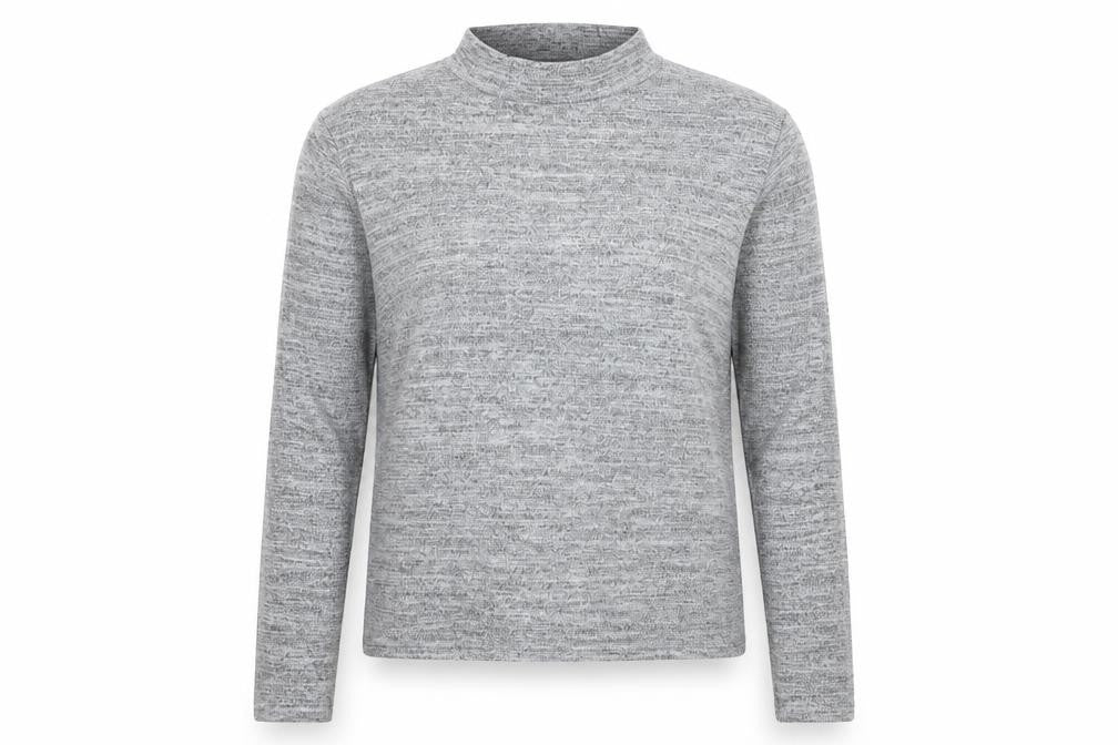 Cameo Rose Womens Grey High Neck Camel Pullover Jumper Size L