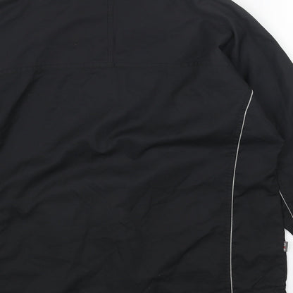 FIVE Womens Black Polyester Pullover Sweatshirt Size 10 Zip
