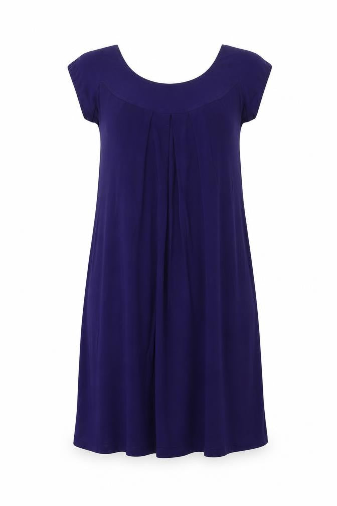 Jones Wear Womens Purple Polyester Shift Size 8 Scoop Neck Pullover